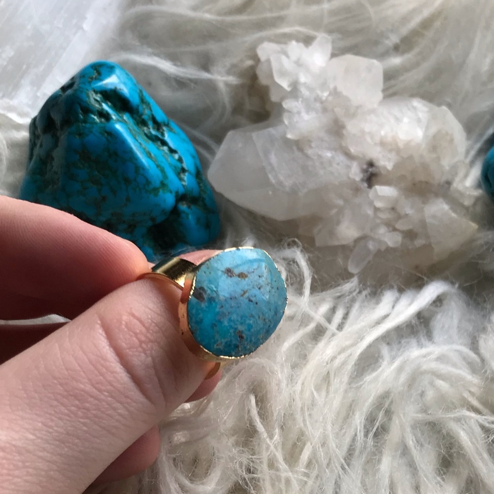 Genuine Turquoise Ring - Picture 6 of 8